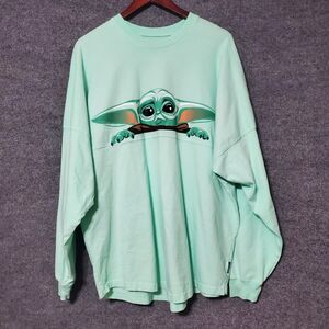 Disney Spirit Jersey Shirt Adult L Teal Grogu Star Wars The Child Mandalorian